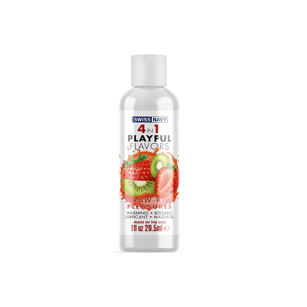 Swiss Navy 4 In 1 Lubricant Straw-Kiwi 29.5 ml