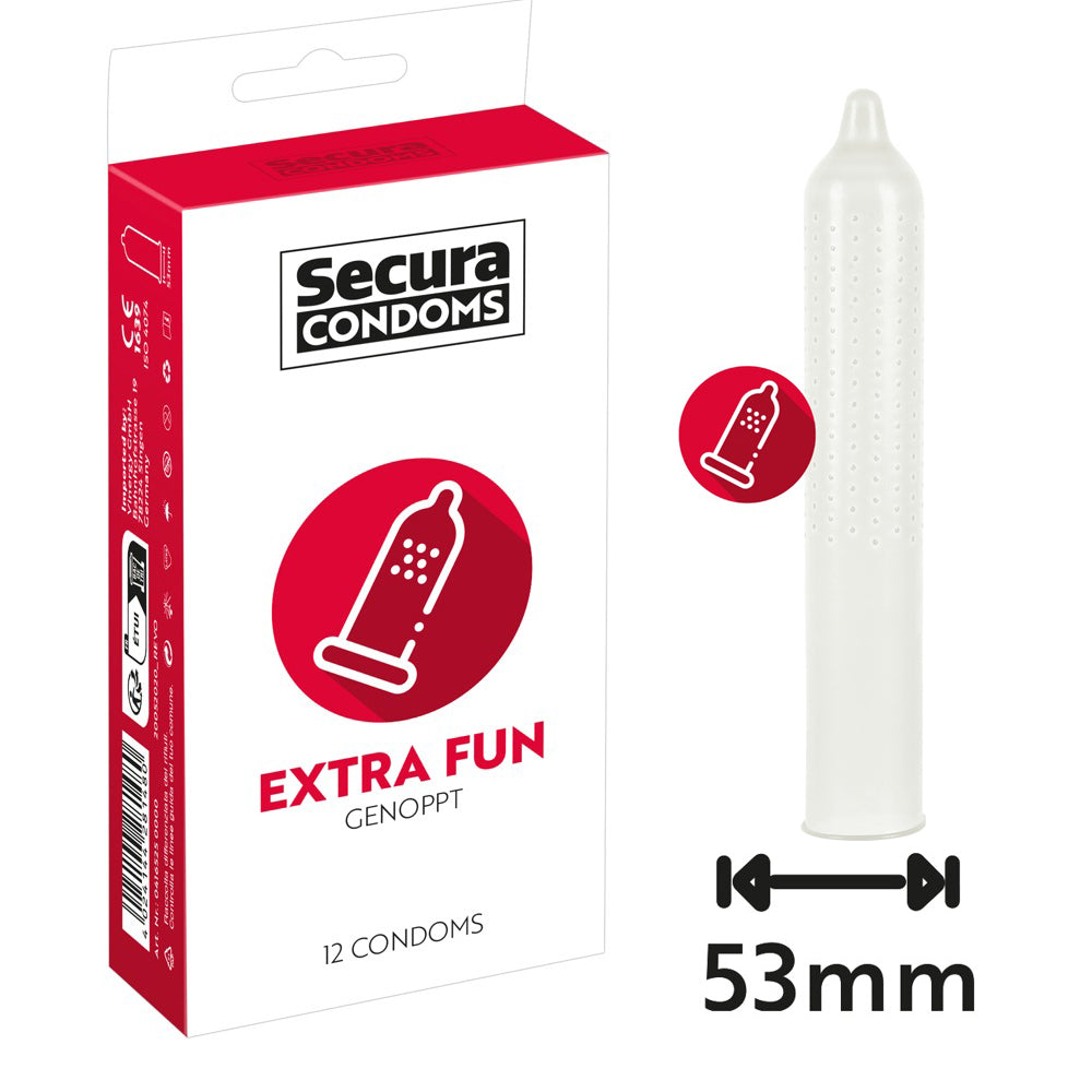 Secura Extra Fun 12 презервативов