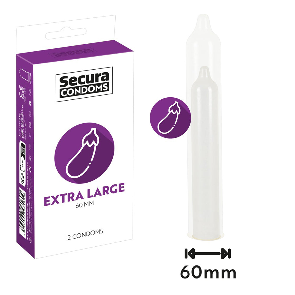 Secura Extra Large Condoms 12 pcs