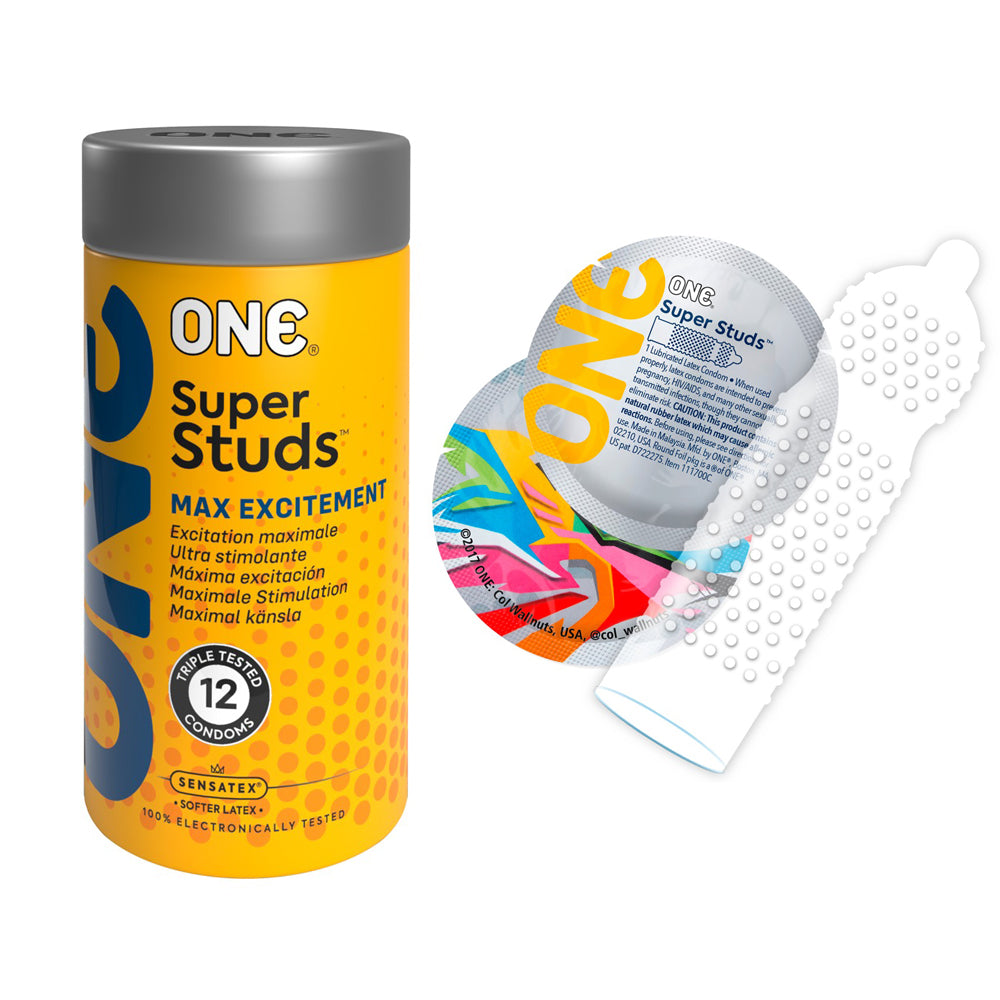 ONE Super Studs Condom 12 pack