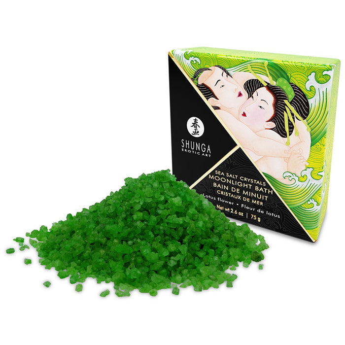 Shunga Sea Salt Crystals Moonlight Bath Lotus Flower