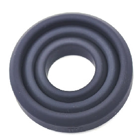 Enhanced Black Color Silicone Triple Cock Ring Set