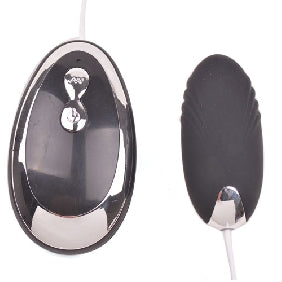 Black Color 20 Speeds Silicone Vibrating Egg