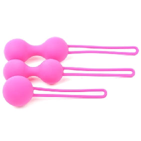 Pink Color Silicone BenWa Ball Set