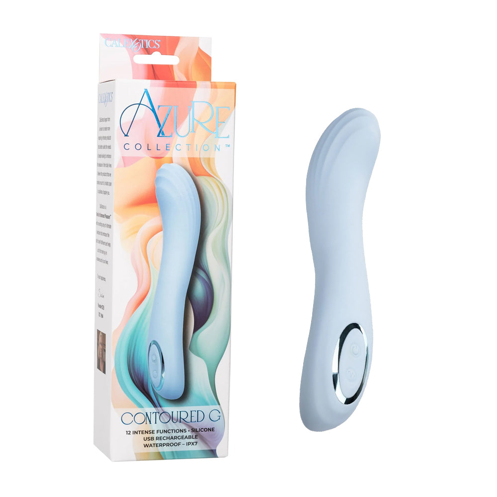 CalExotics Azure Collection Contoured G Vibrator