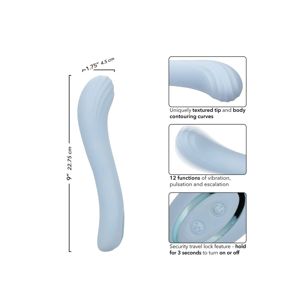 CalExotics Azure Collection Contoured G Vibrator