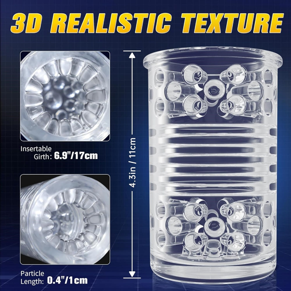7-Speed Black & Yellow App-Controlled Rechargeable Masturbator