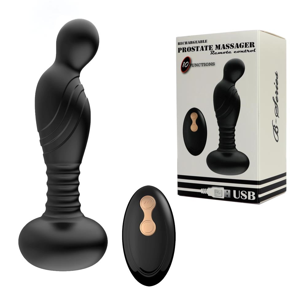 Striking prostate massager