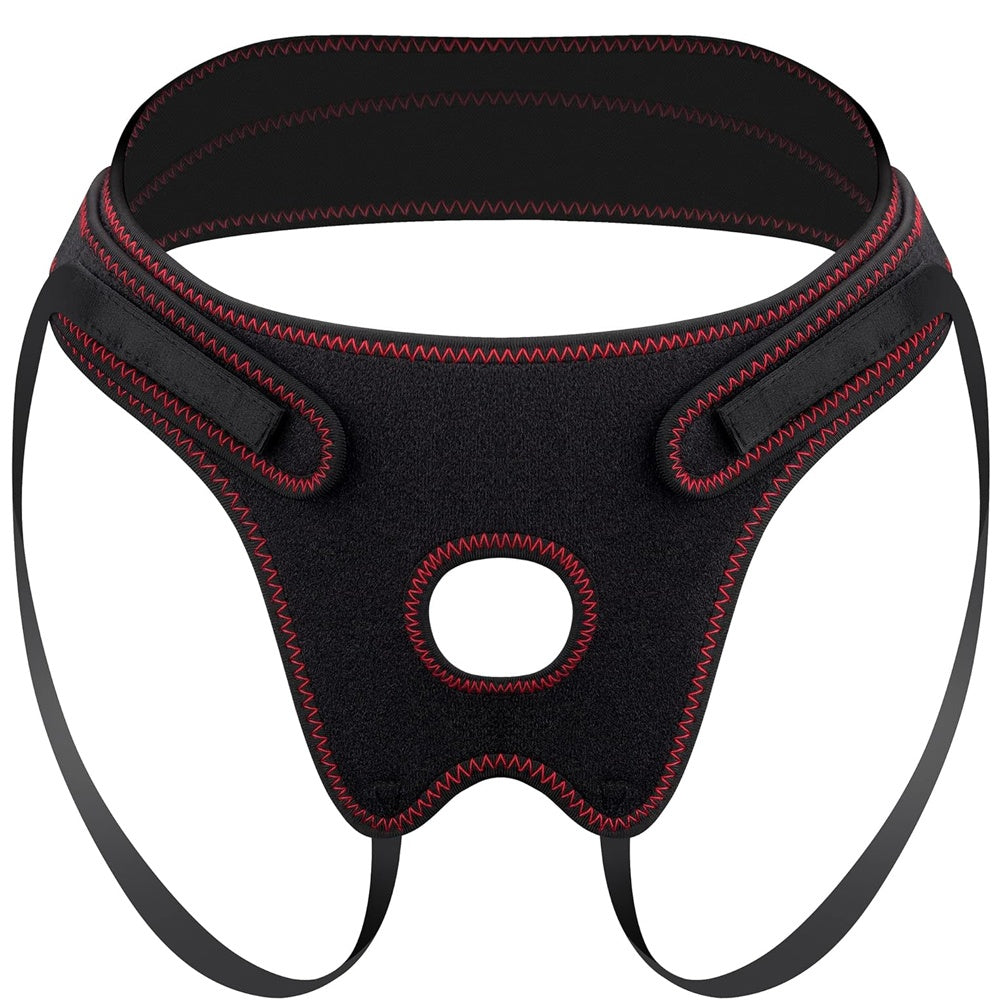 Adjustable Black Strap-On Harness