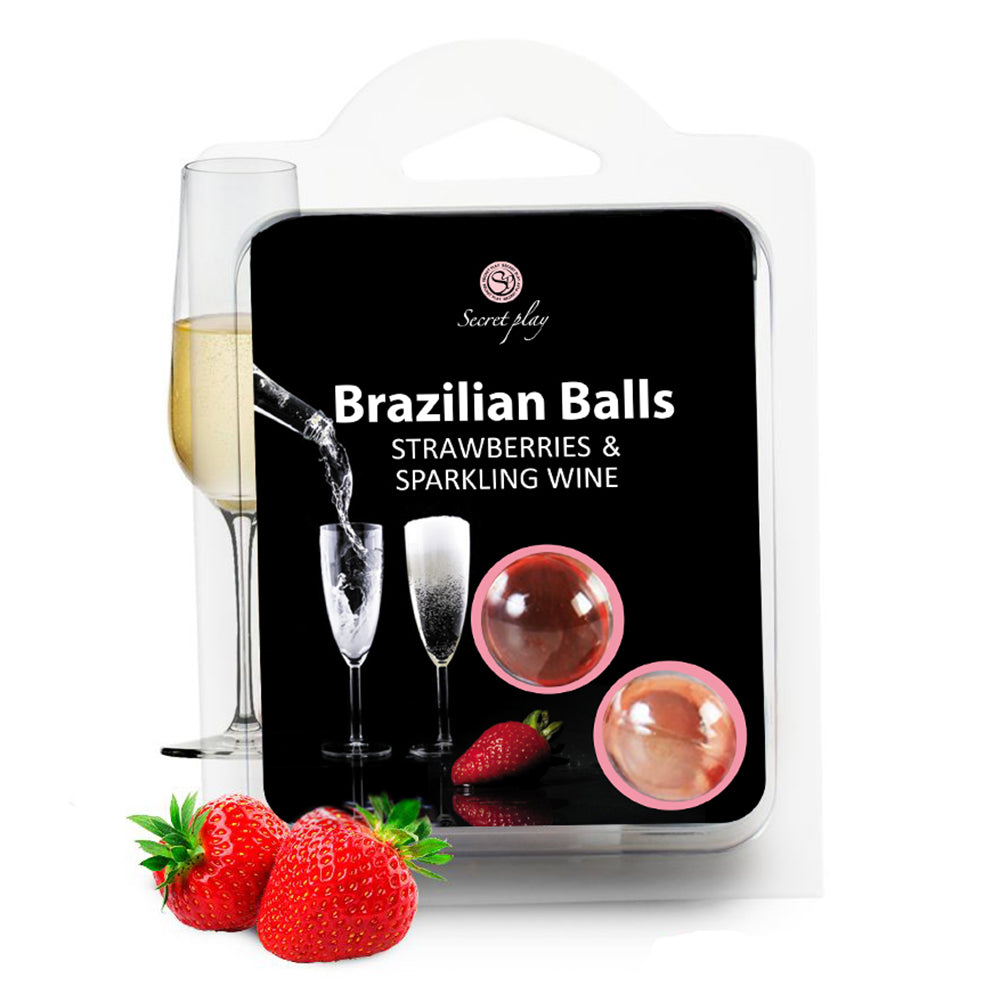 2 Brazilian Balls Strawberry & Игристое Вино Набор