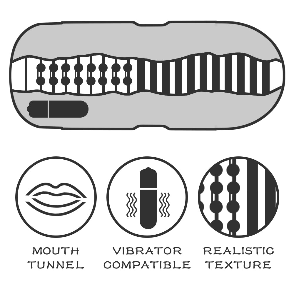 Sex In A Can Mouth Stamina Tunnel - Вибрирующий