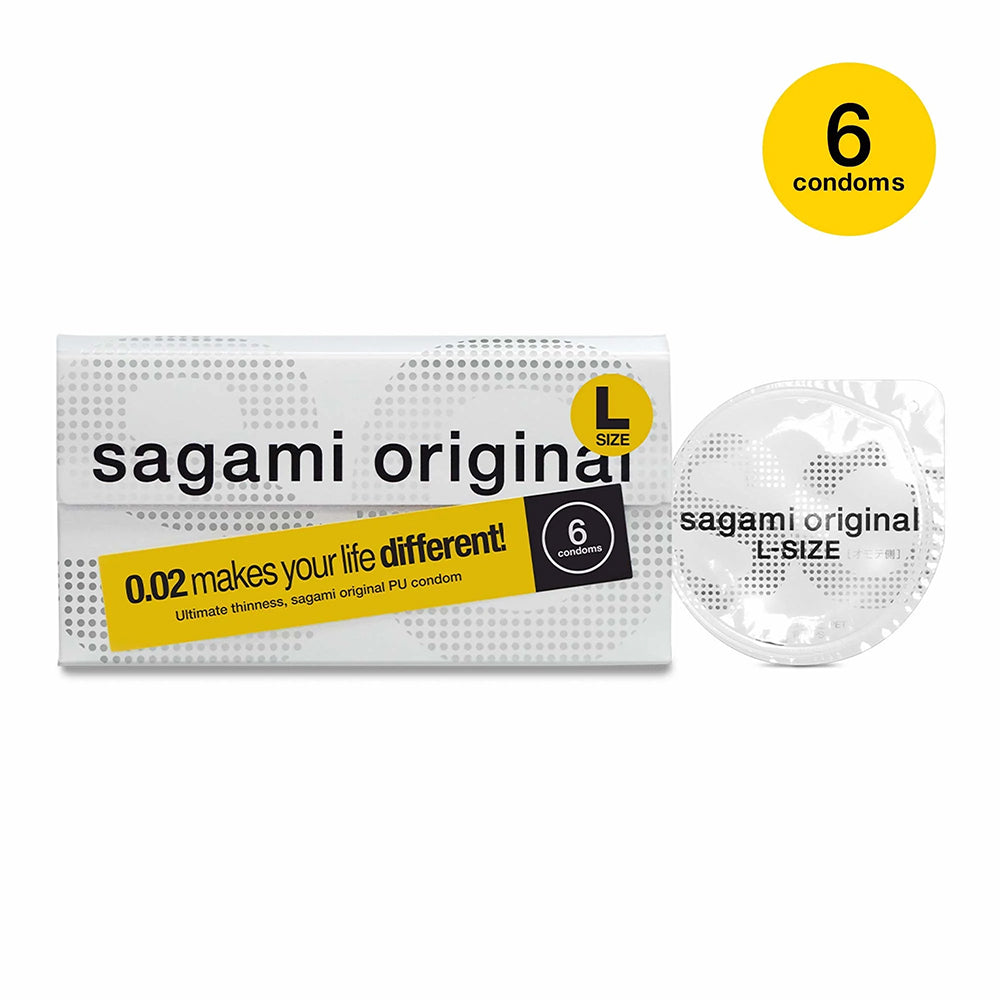Sagami 0.02 Original PU Condom Large 6 pcs