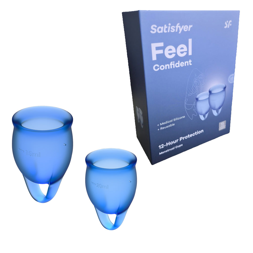 Satisfyer Feel Confident Menstrual Cup (dark blue)