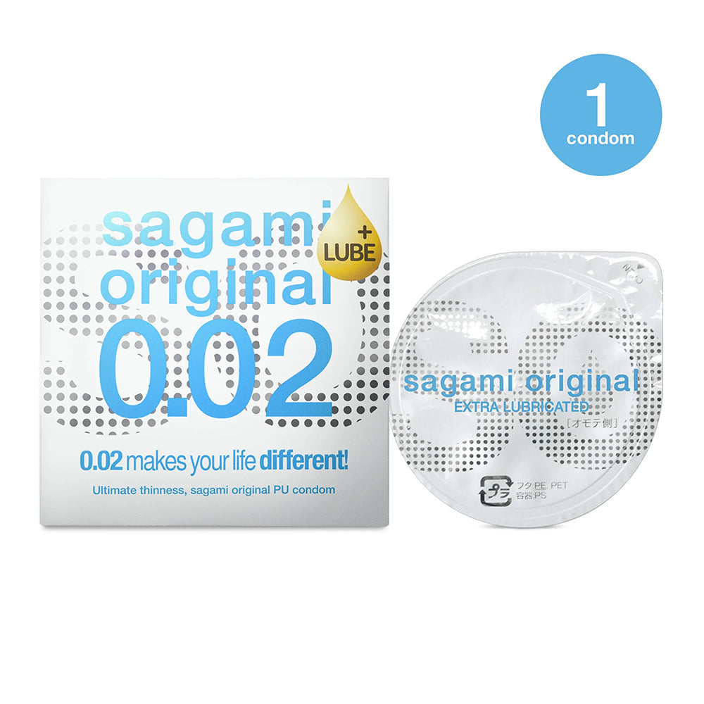 Sagami 0.02 Original Extra Lube  PU Condom 1 pcs