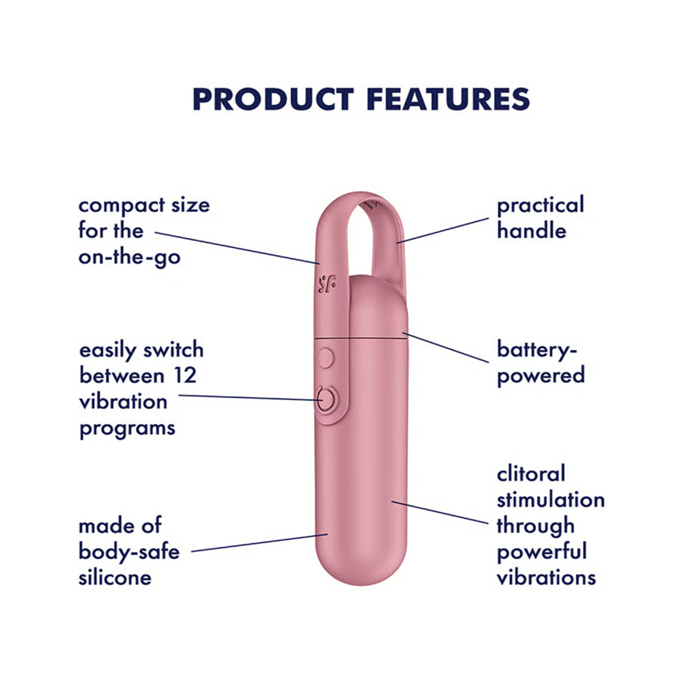Satisfyer Bullet Groove - Battery Powered (Pink)
