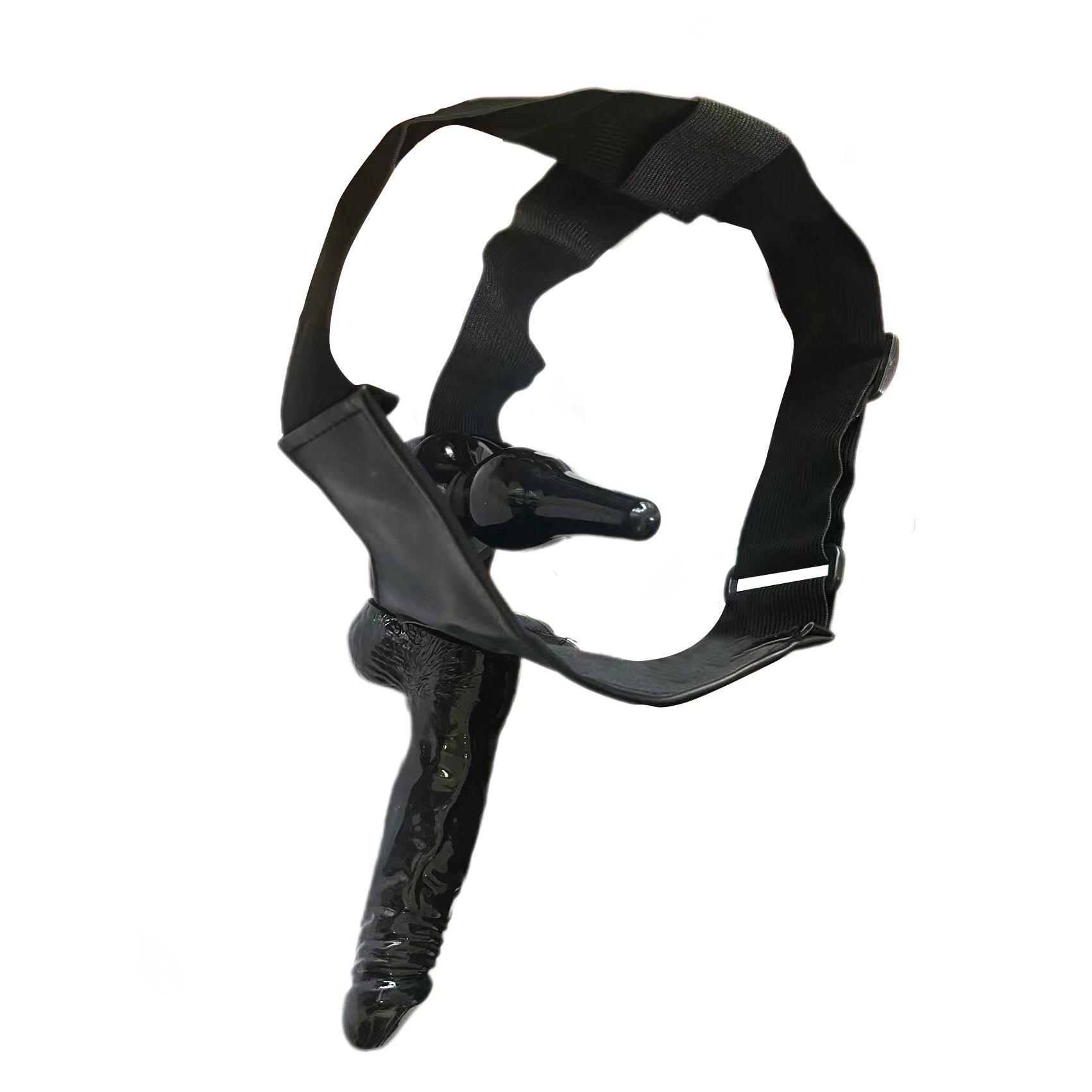 Black Wearable Double-Ended Strap-On Dildo