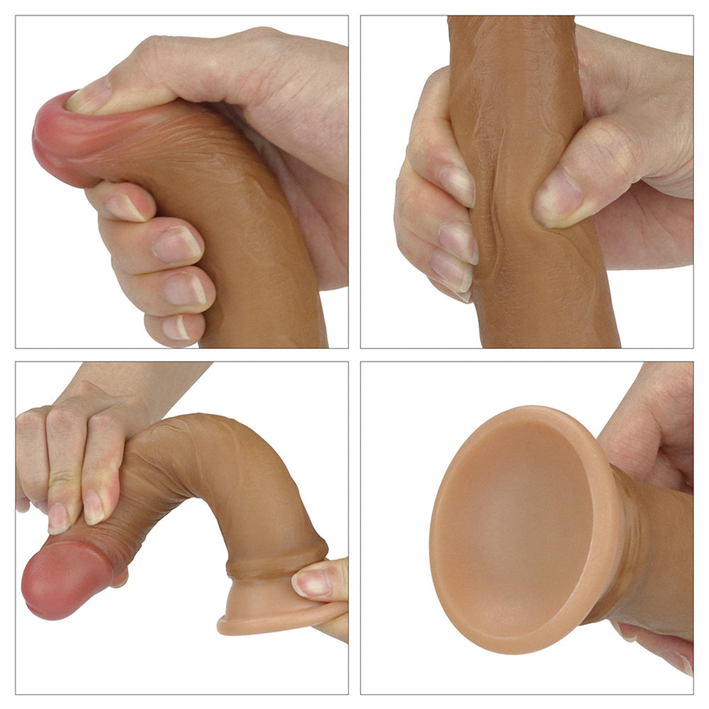 7'' Dual layered Liquid Silicone Cock