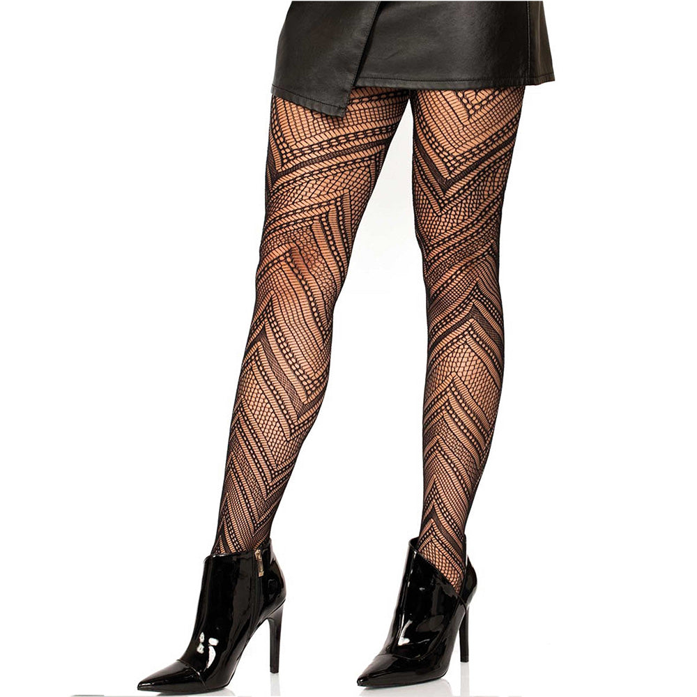 Leg Avenue Chevron net pantyhose