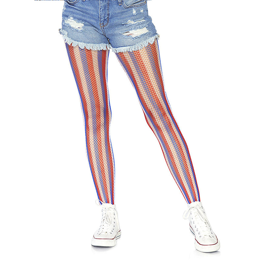 Leg Avenue Americana striped pantyhose