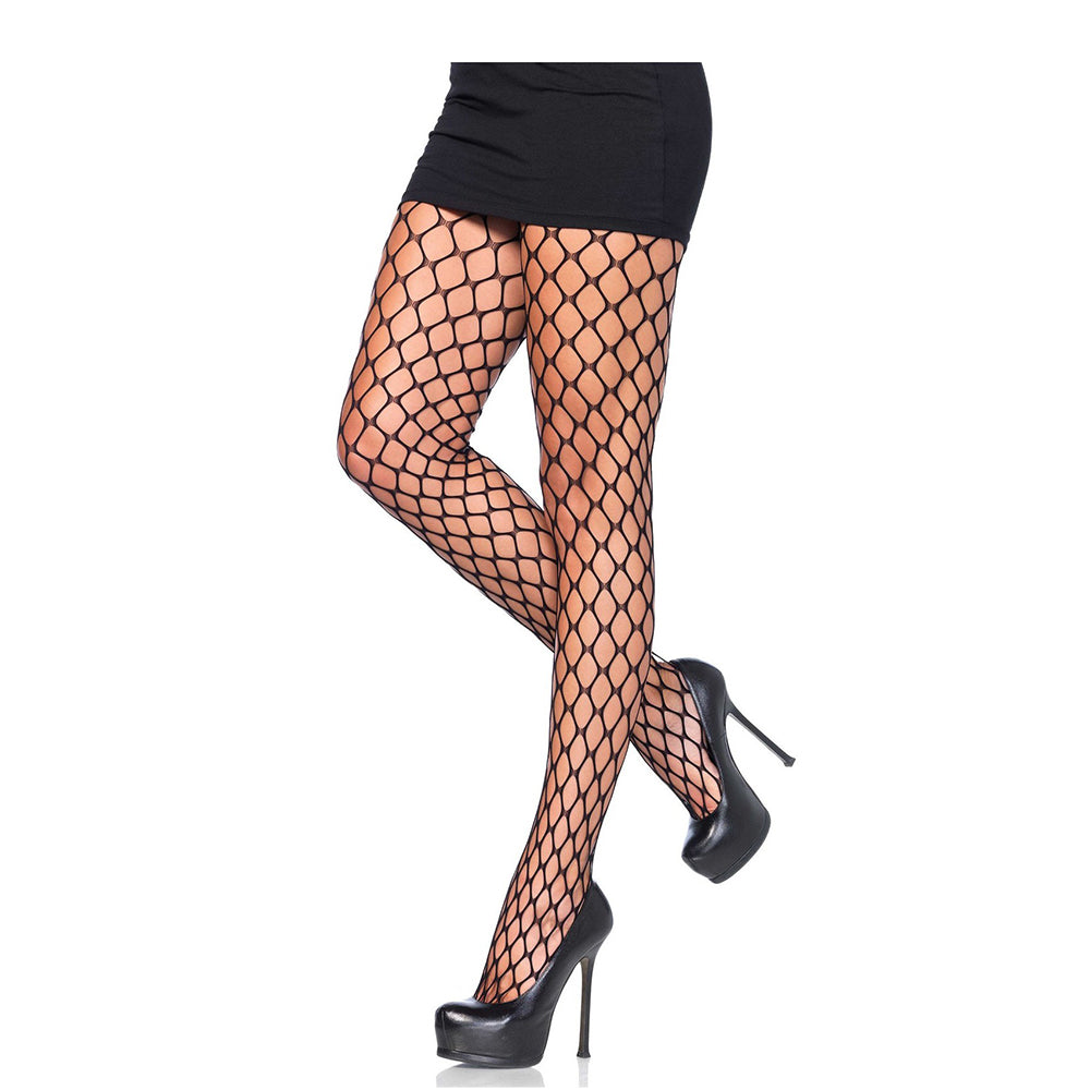 Чулки Leg Avenue Sharp Edge в крупную сетку