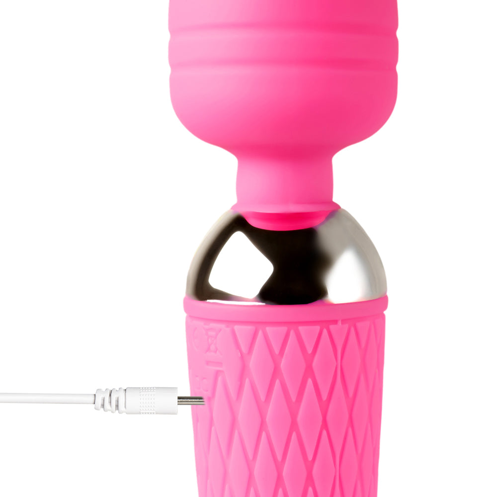 10-Speed Rechargeable Silicone Wand Massager (USB Recharging)