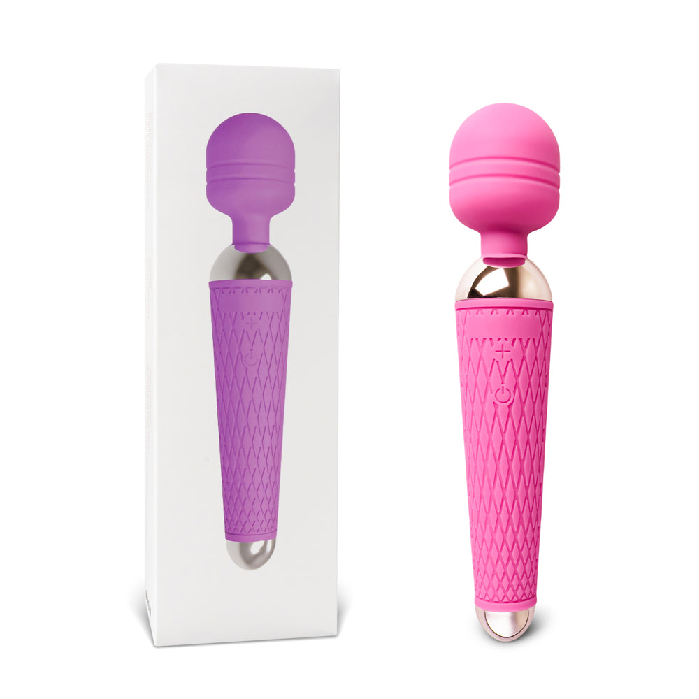 10-Speed Rechargeable Silicone Wand Massager (USB Recharging)