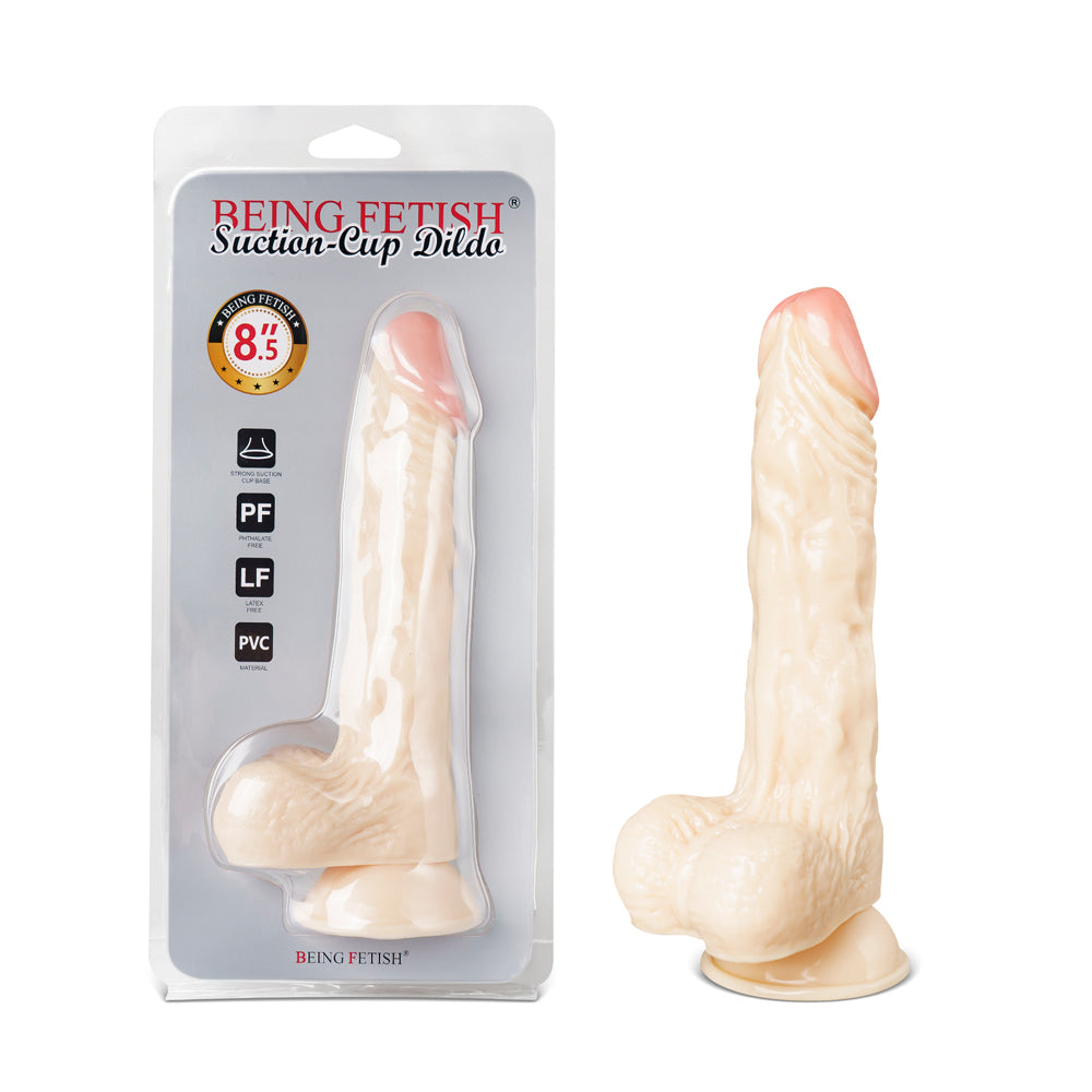 21 CM Flesh Color Realistic Dildo with Balls
