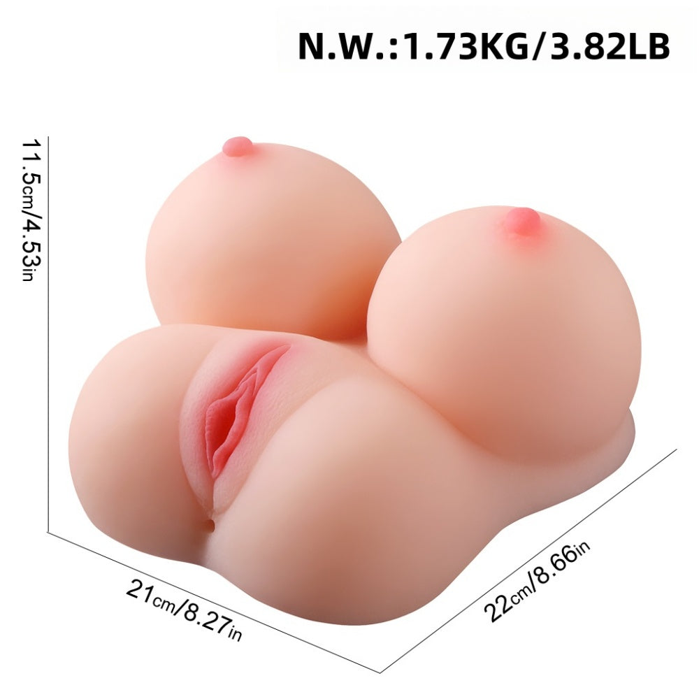1.7 Kg Life-Like Flesh-Colored TPE Sex Doll for Men with Boobs