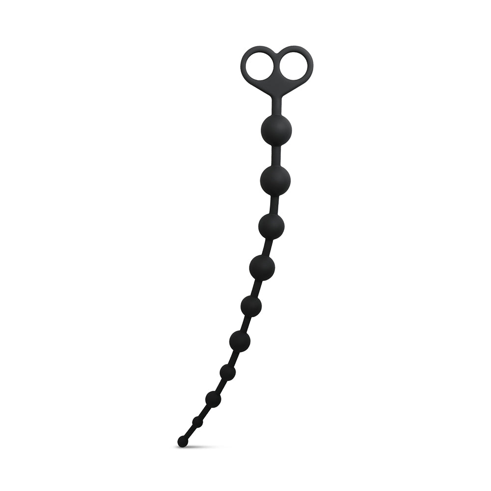 Silicone Anal Beads with Finger Rings