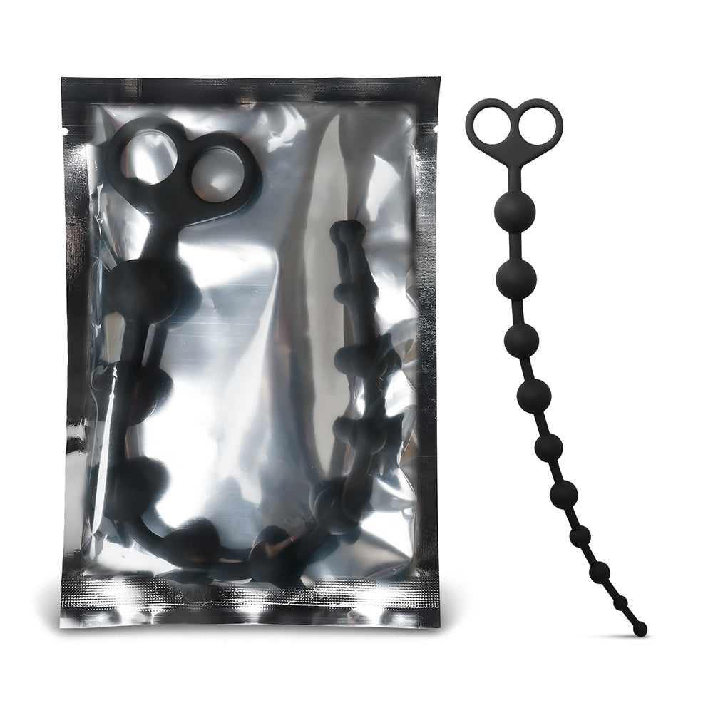 Silicone Anal Beads with Finger Rings