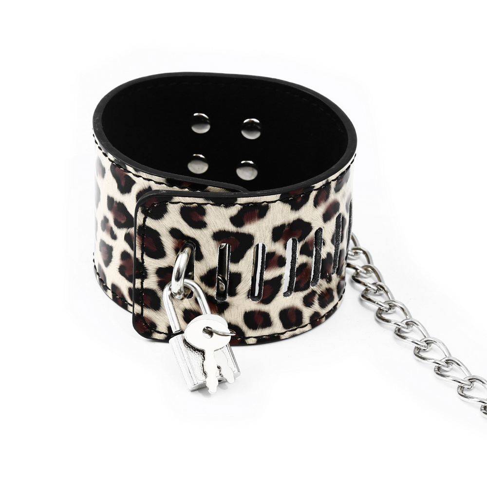 Leopard Bondage Hogtie with Collar