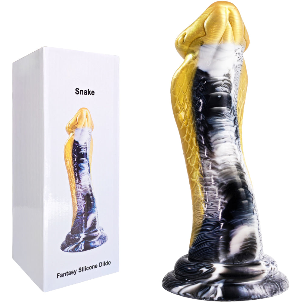 23 CM Fantasy Snake-Themed Silicone Dildo
