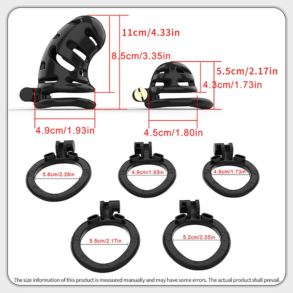 Male Chastity Cage Set