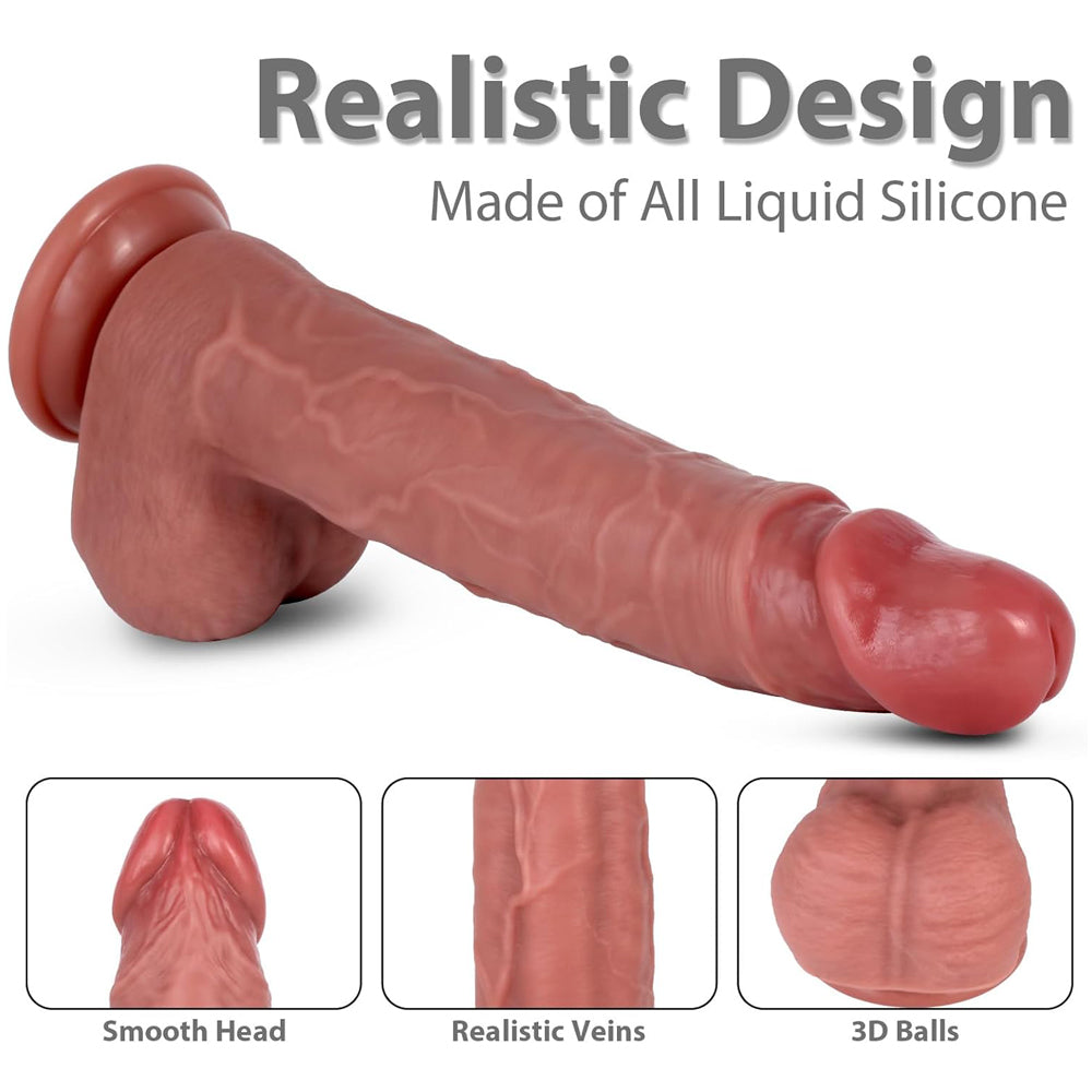 23 CM Realistic Silicone Dildo