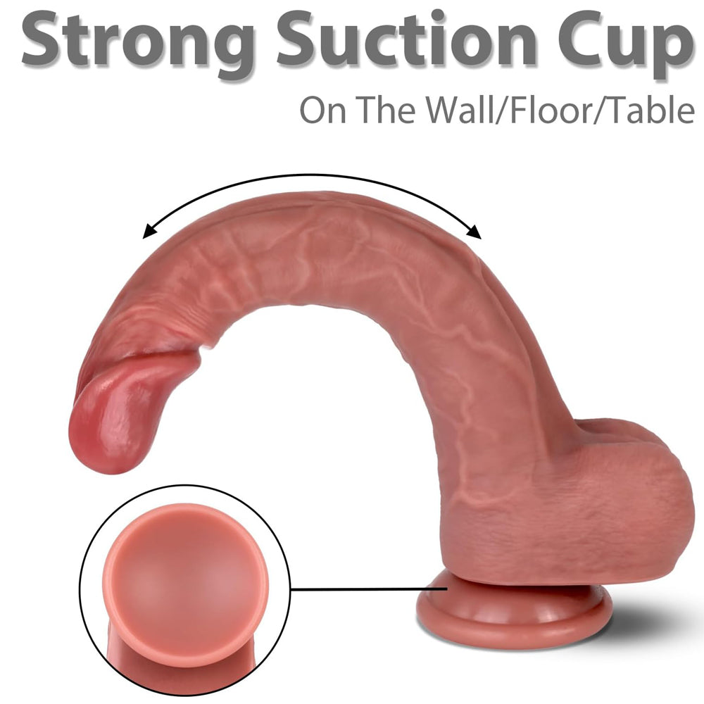 23 CM Realistic Silicone Dildo