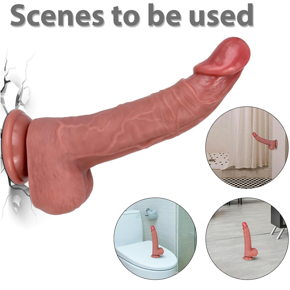 23 CM Realistic Silicone Dildo