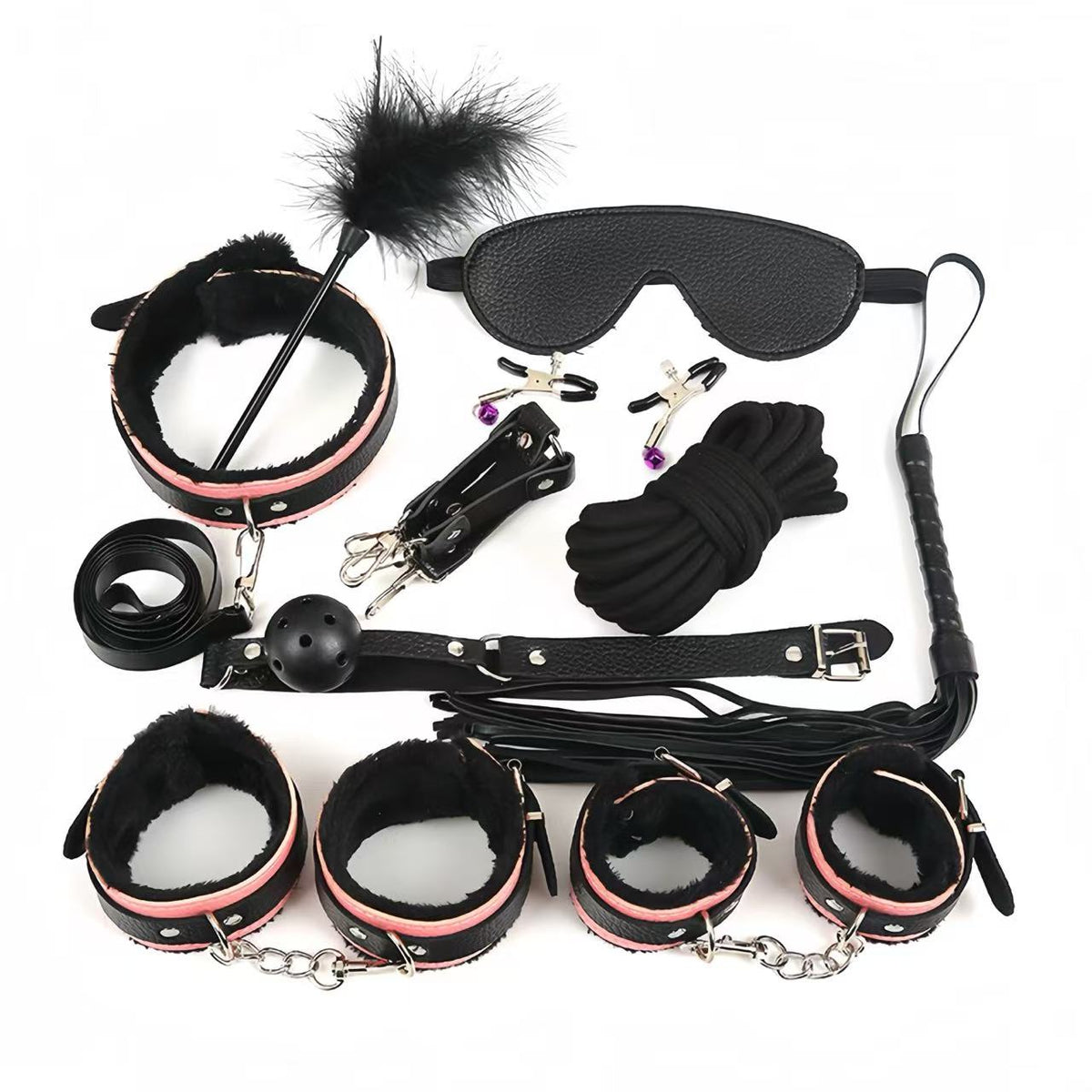Bondage Set Pink/Black