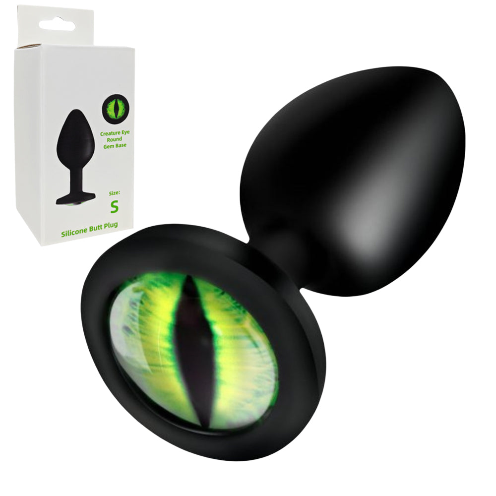 7.2 Cm Green Eye Base Silicone Butt Plug