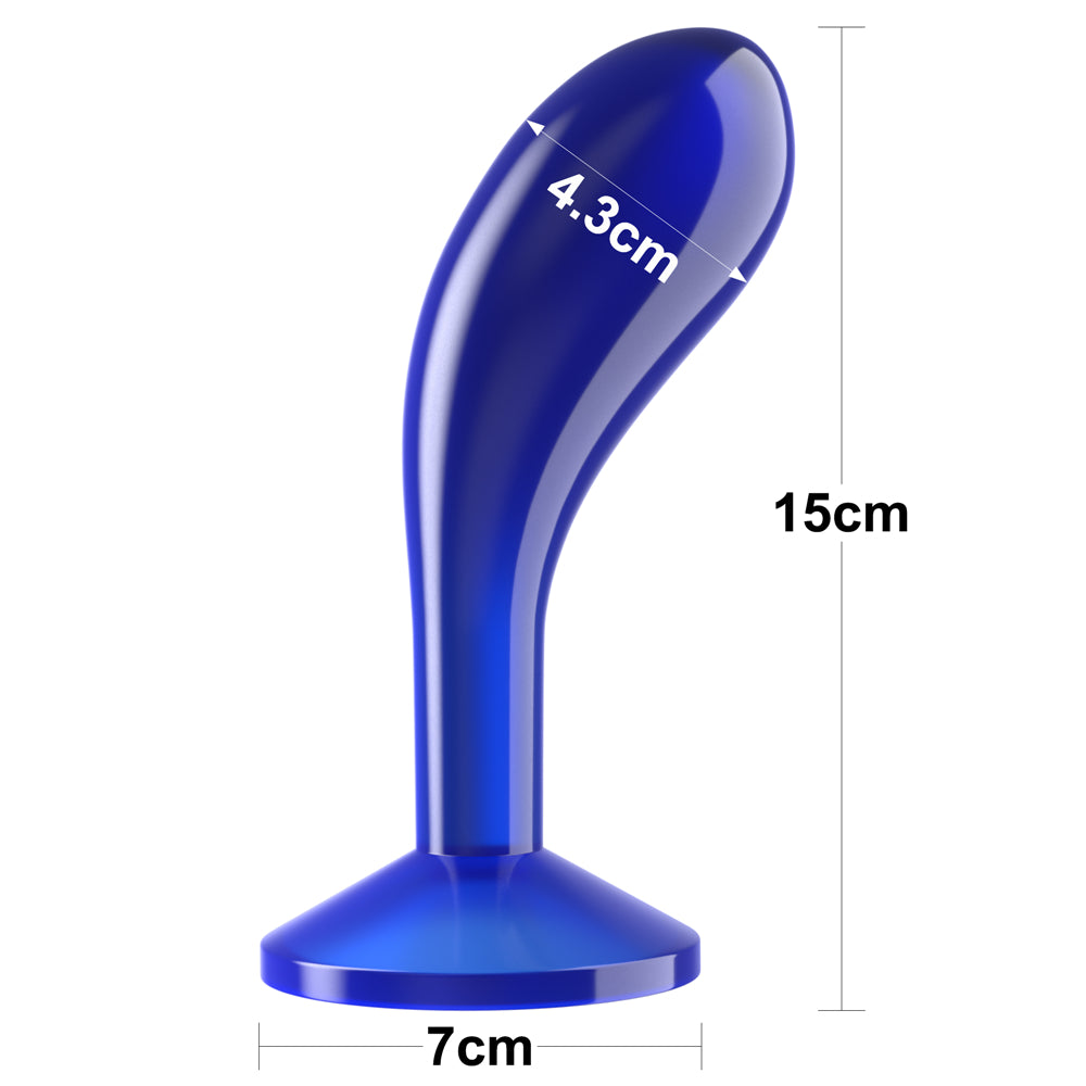 Flawless Clear Prostate Plug 15CM Blue