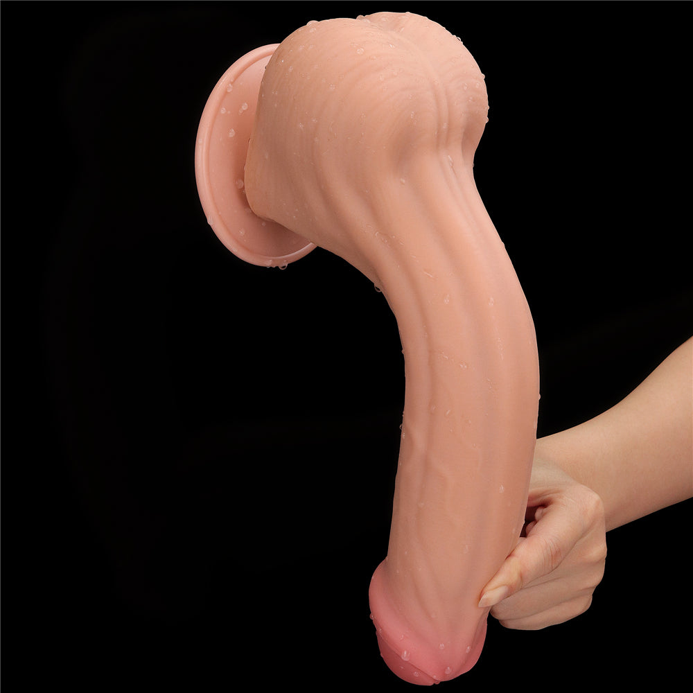 29 Cm King Sized Sliding Skin Dual Layer Dong