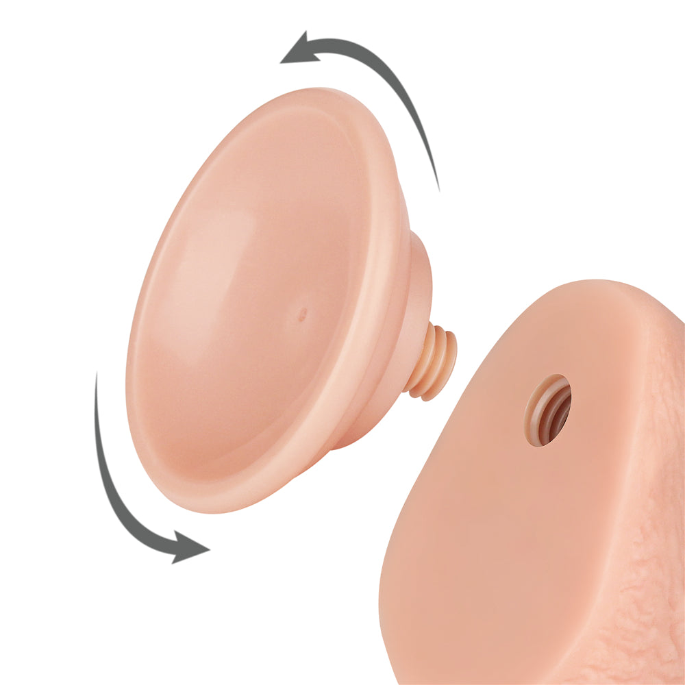 8'' Sliding Skin Dual Layer Dong Flesh