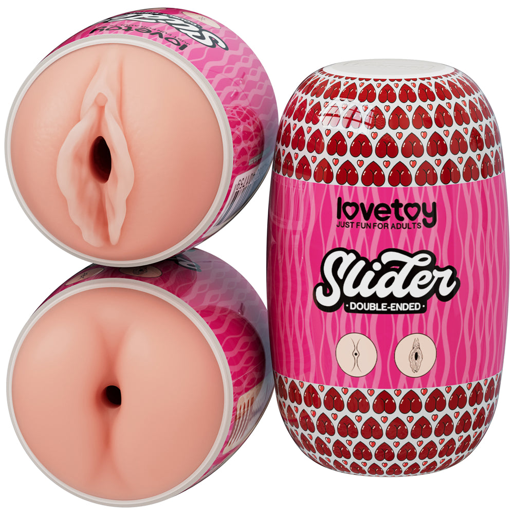 Slider Double-Ended Masturbator Ass and Vagina (Flesh)