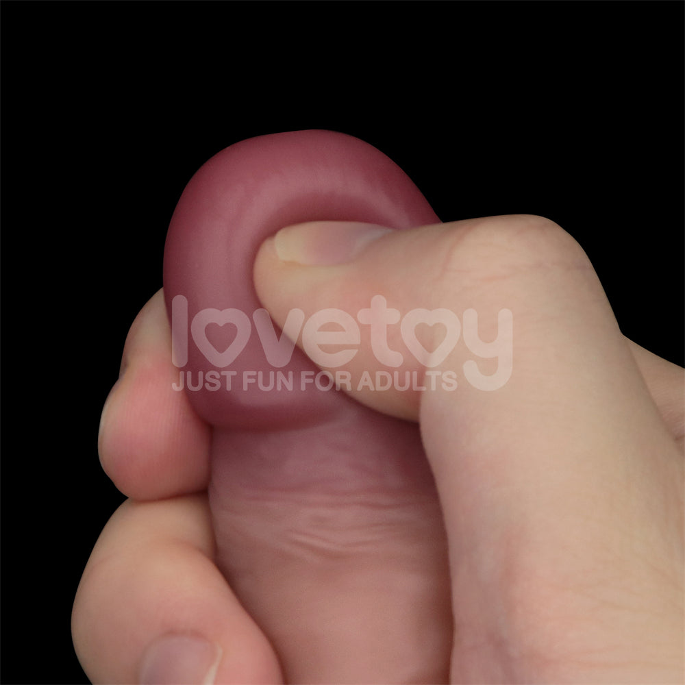 19.5 CM Sliding Skin Pro II Dual Layer Silicone Dong