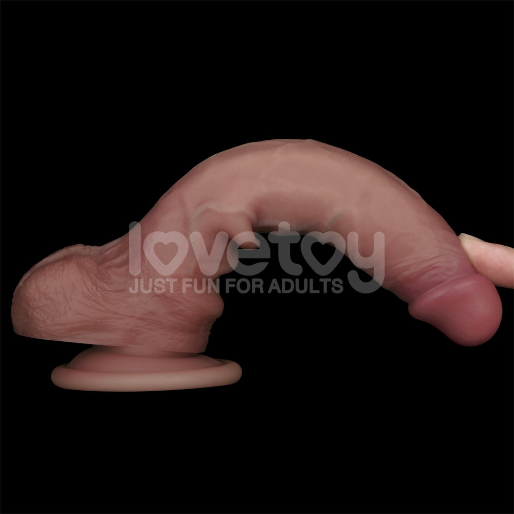 19.5 CM Sliding Skin Pro II Dual Layer Silicone Dong