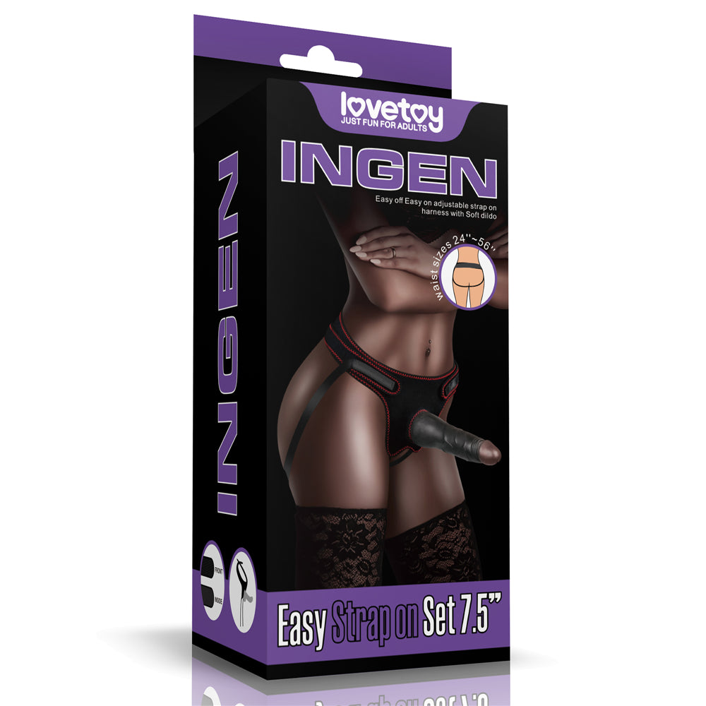 Easy Strapon Set 19 CM Black