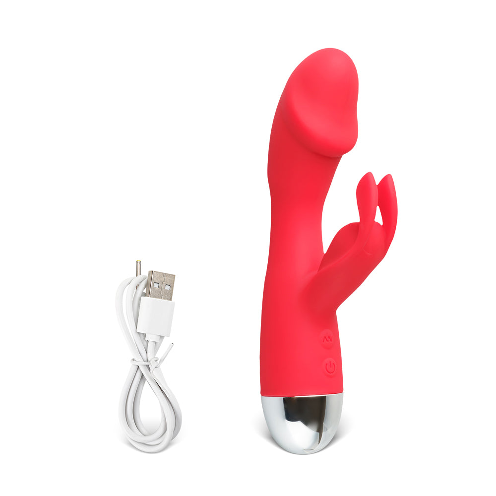 10 Speed Rechargeable Silicone Rabbit Vibrator