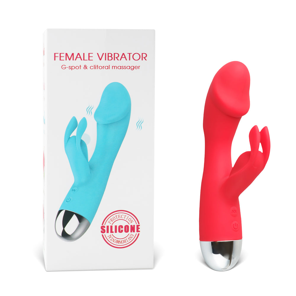 10 Speed Rechargeable Silicone Rabbit Vibrator