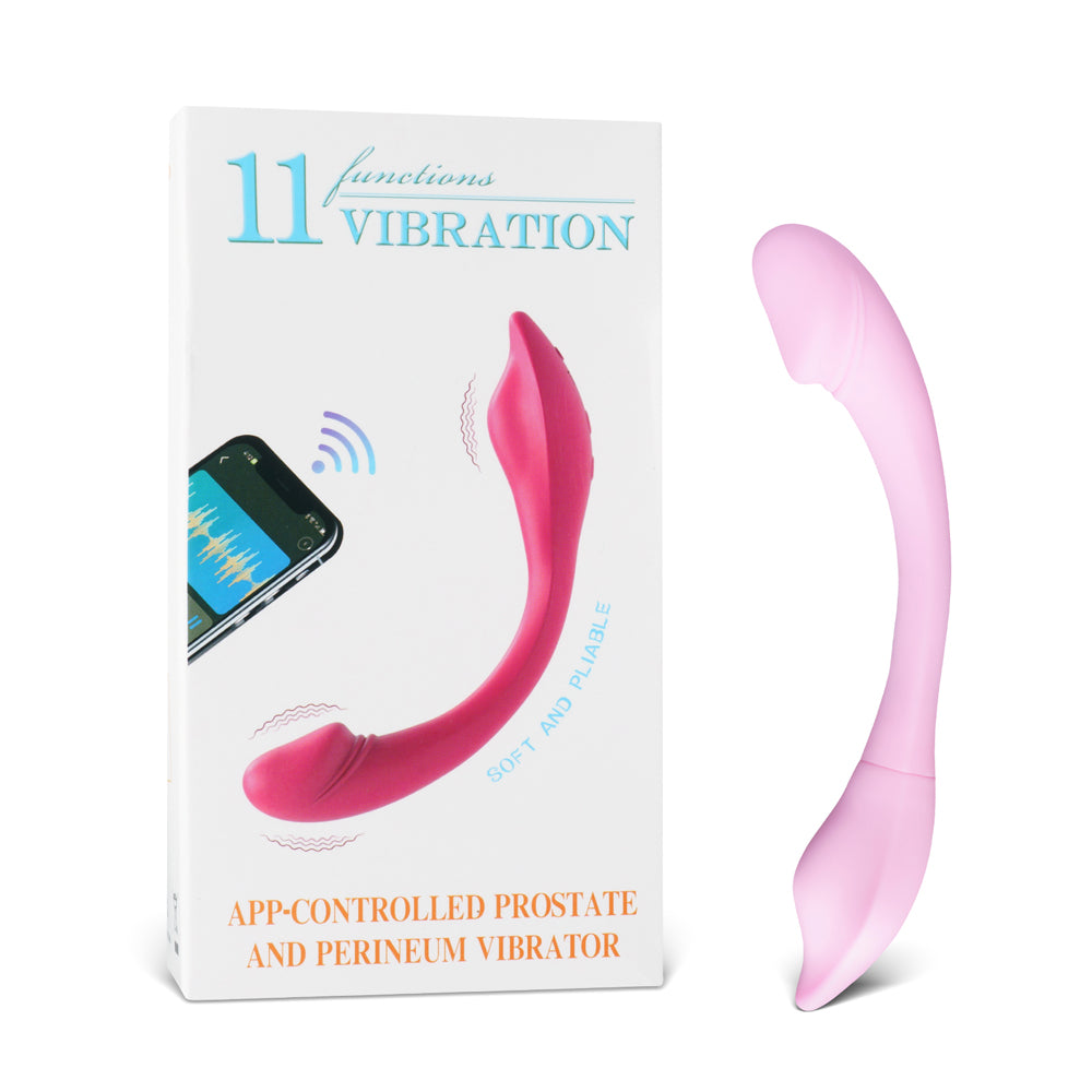 11-Speed Pink Massager with App Control