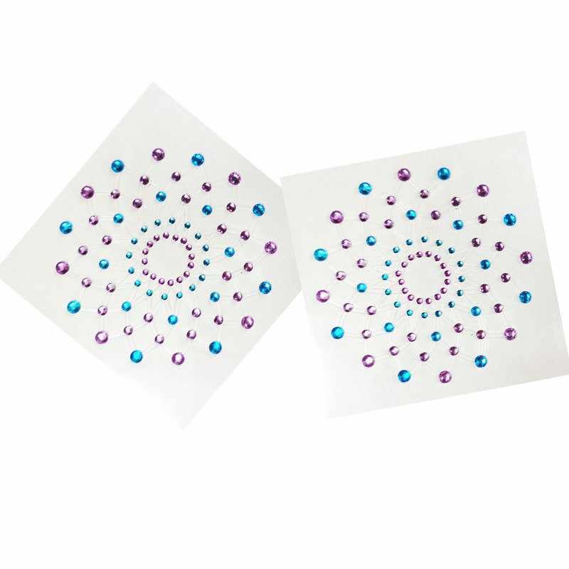 Diamond Nipple Pasties Blue(One Pairs)