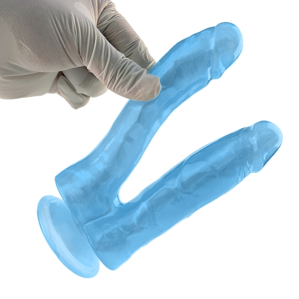 Blue  Dual Ended Dildo
